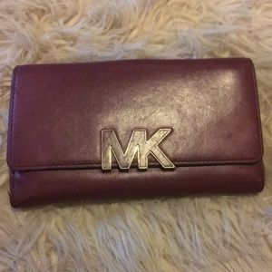 Maroon MK Wallet